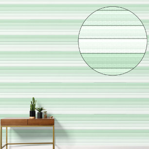 Mint Green Stripes Minimalistische moderne pastell Behang
