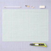 Mint Green Stripes Tissuepapier (Craft)