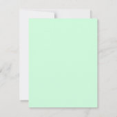 Mint Green Stylish Script Elegant Minimalist Notitiekaartje (Achterkant)