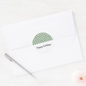 Mint Green Sweet Polka Dot Holiday Stickers (Envelop)