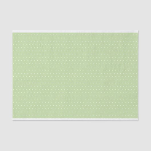 Mint Green Swiss Dot Tissue Paper Tissuepapier (Voorkant)