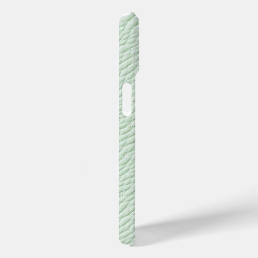 Mint Green Textured Leather Phone Case (Achterkant / Rechts)