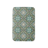 Mint Green Turquoise Tribal Art Badmat (Voorkant Verticaal)