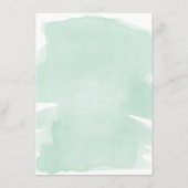 Mint Green Waterverf Gold Menu (Achterkant)