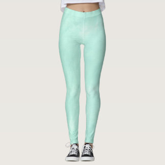 Mint Green Waterverf lichtgroen Leggings