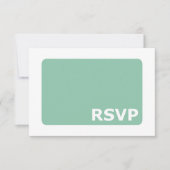 Mint Green Wedding RSVP (Voorkant)