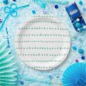 Mint Green White Aztec Arrows Pattern Papieren Bordje (Feest)