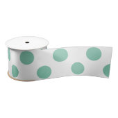 Mint Green White Polka Dots Pattern Lint (Spoel)