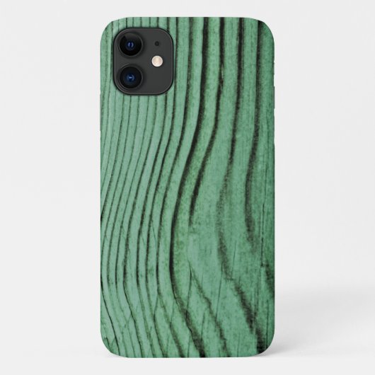 Mint Green Wood Grain Print Case-Mate iPhone Case (Achterkant)