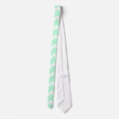 Mint Green Zigzag Chevron Stripes. Stropdas (Achterkant)