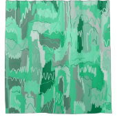 Mint Greenery Abstract Douchegordijn (Voorkant)
