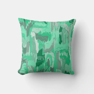 Mint Greenery Abstract Kussen