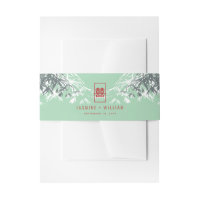Mint groen bamboe bladeren dubbel xi chinees bruil