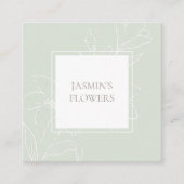 Mint Groen | Chic Floral Label (Voorkant)