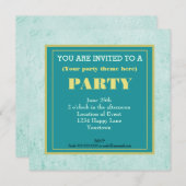 Mint Groen  document textuur Generieke Partij Kaart (Voorkant / Achterkant)