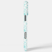 Mint Groen en Roze Monogram Case-Mate iPhone Case (Achterkant / Rechts)