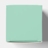 Mint groen en wit kant aangepaste gunst doos bedankdoosjes (Bovenkant)