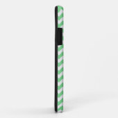 Mint-groen en wit monogram Chevron Pattern Case-Mate iPhone Case (Achterkant/rechts)