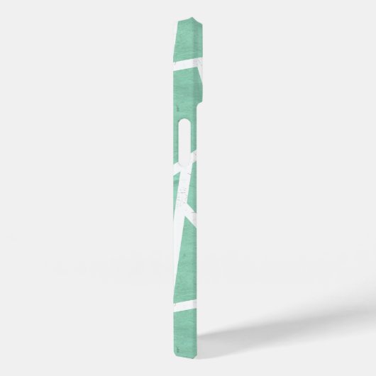 Mint groen en wit mozaïekpatroon Case-Mate iPhone case (Achterkant / Rechts)