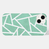 Mint groen en wit mozaïekpatroon Case-Mate iPhone case (Achterkant (horizontaal))