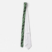 MINT GROEN EN ZWARTE DRAGON ONTWERP STROPDAS (Achterkant)
