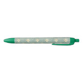 Mint groen, goud, Art Decopatroon, , retro,M Zwarte Inkt Pen (Bodem)