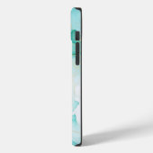 Mint Groen Goud Wit Marmer Case-Mate iPhone Case (Achterkant / Links)