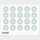 Mint Groen Grijs Custom Inblikken Jar Craft Label (Vel)