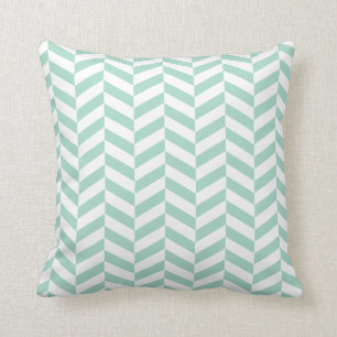 Mint-groen Herringbone-Sierkussen Kussen