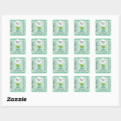Mint Groen - Lippenbalsem Label - 1,25" Vierkant (Vel)
