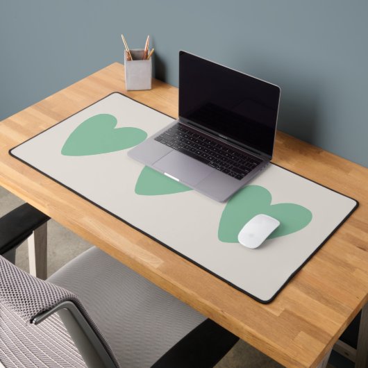 Mint Groen | Love Heart Desk Mat (Kantoor 2)