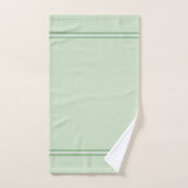 Mint groen met streepaccent bad handdoek (Handdoek)