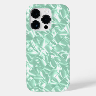 Mint Groen Metallic Chique Elegant Bling Case-Mate iPhone 14 Pro Hoesje