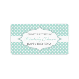 Mint groen uit de keuken van cadeaulabels voor lab etiket