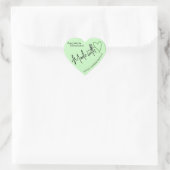 Mint groen van de keuken gemaakt met liefdesbakken hart sticker (Tas)