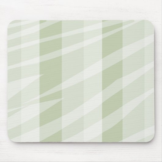 Mint Groen Witte Zebra Strepen Muismat (Voorkant)
