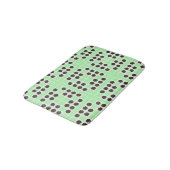 Mint groene crème en chocolade chip quilt patroon badmat (Gekanteld)