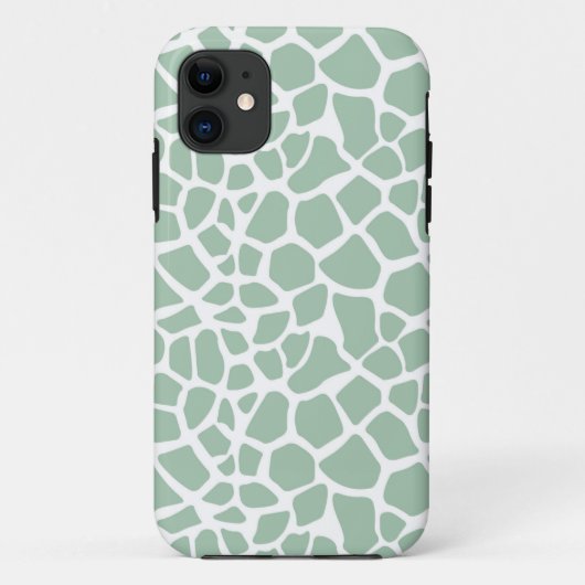 Mint Groene Giraffe Print Case-Mate iPhone Case (Achterkant)