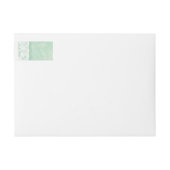 Mint groene kant antwoord sticker (Voorkant)