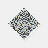 Mint groene leopardafdruk servet (Hoek)