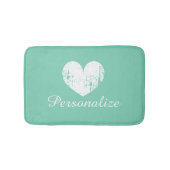 Mint-groene rustige hardbadmat tapijt badmat (Voorkant)