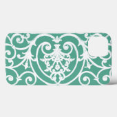 Mint groene scrollwork patroon Hoesje-Mate iPhone Case-Mate iPhone Case (Achterkant (horizontaal))