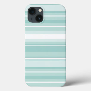 Mint groene strepen Hoesje-Mate iPhone draagtas 13 Hoesje