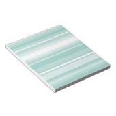 Mint-groene strepen notitieblok (Schuin)