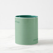 Mint-groene vaste mok met textuur (Midden)
