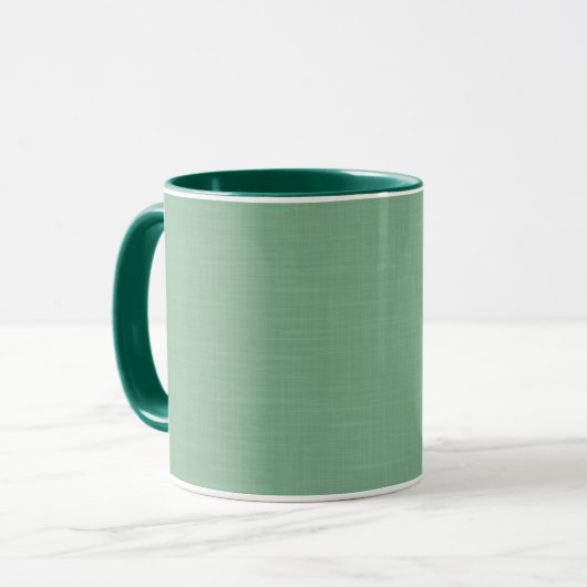 Mint groene vaste textuur mok (Voorkant links)