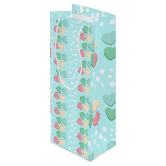 Mint Groene Wijn Cadeauzak Wijn Cadeautas (Achterkant Gekanteld)