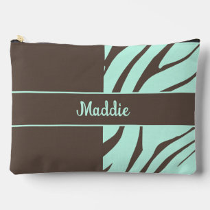 Mint Groene Zebra Strepen Patroon Etui