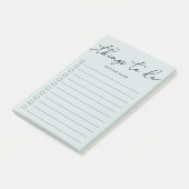 Mint Hand liet dingen om te doen Post-it® Notes (Schuin)