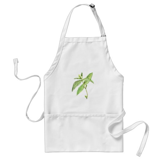 Mint herb standaard schort (Voorkant)